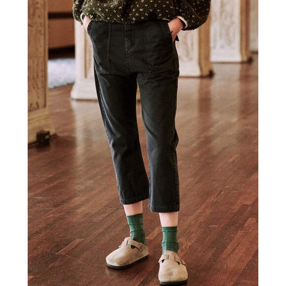 The Great The Ranger Pant | Cropped Wide Leg in Washed Black | Size 27 - Picture 1 of 9
